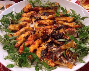 Cá Tầm nướng muối ớt