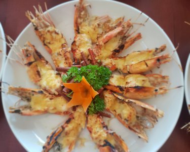 Tôm Nướng phô mai